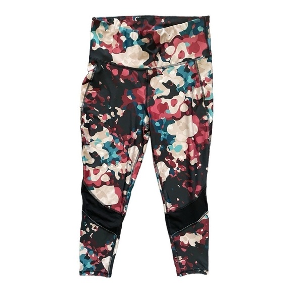 Xersion Multicolored legging‎ training high rise 7/8 inch ankle Womens Large - Picture 1 of 11